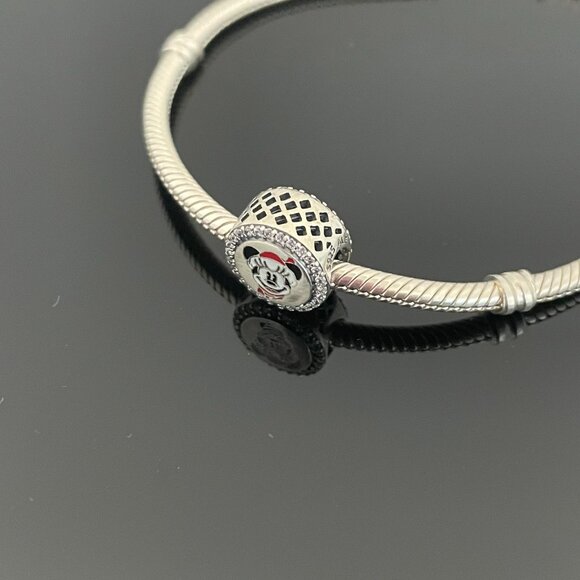 Disney Parks Pandora Holiday Christmas Happy Holly Days Mickey Charm - Picture 3 of 7